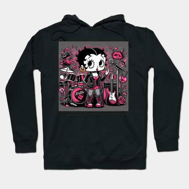 bety boop punk Hoodie by  Nelli 